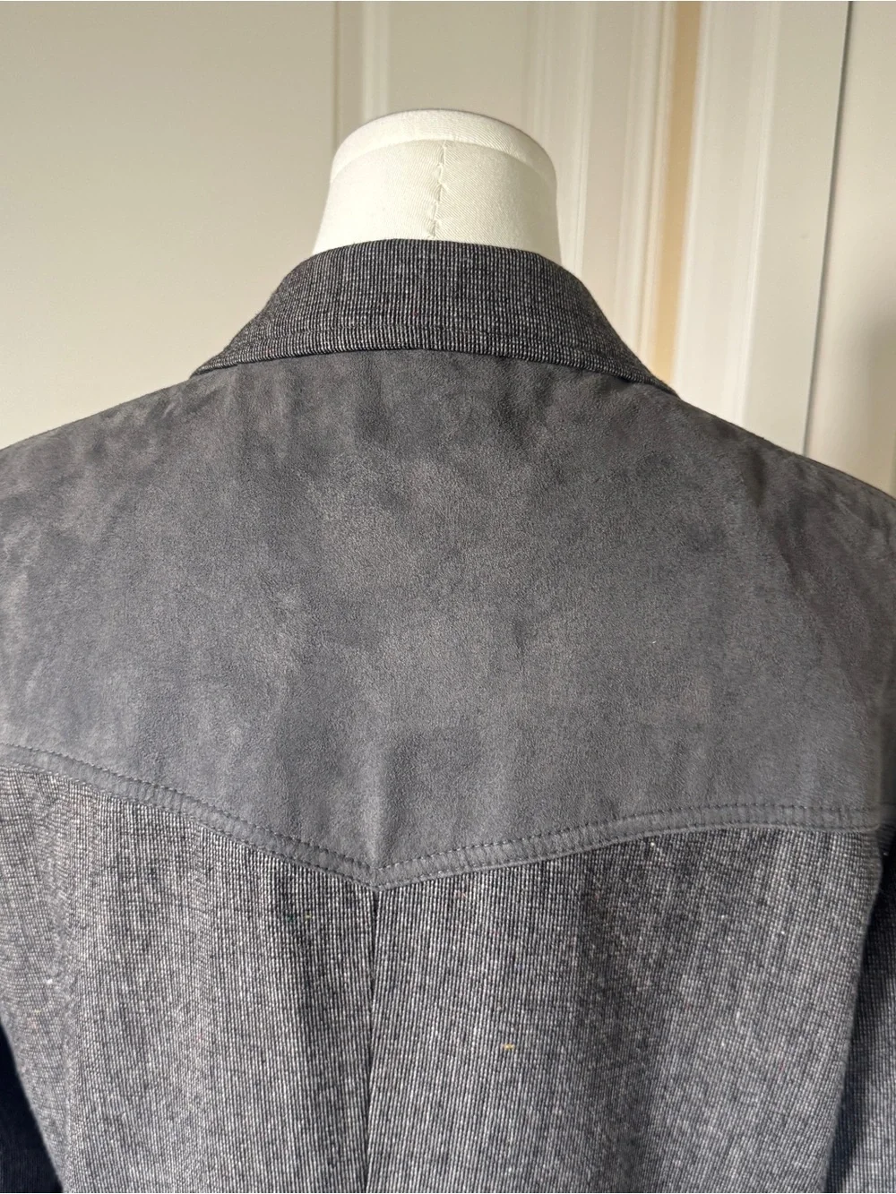 Vintage Pendleton Wool Western Blazer Sport Coat USA Gray Flecked 42